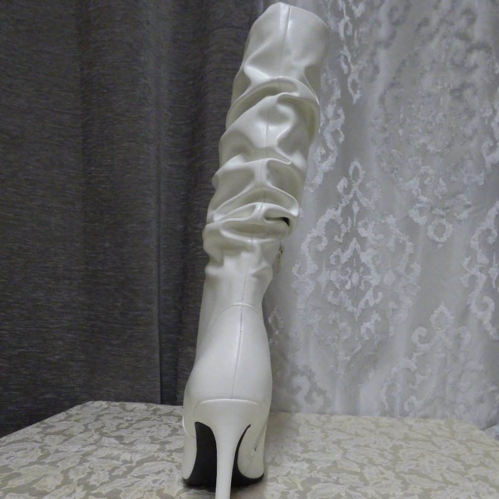 $129.00 Jessica Simpson Lyndy Slouch Boots, Off White, 9, M - Picture 7 of 12